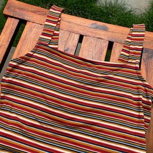 Forever 21 Colorful Striped Bodysuit